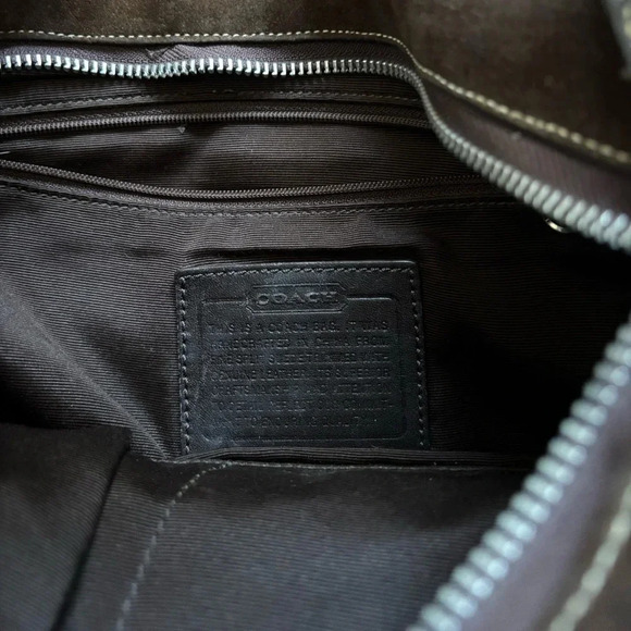 Coach | Brown Suede Shoulder Bag | Medium Size - Picture 6 of 7